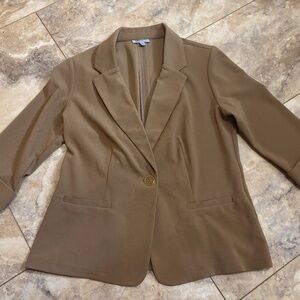 Women’s Floral & Ivy Blazer Top Brown Medium